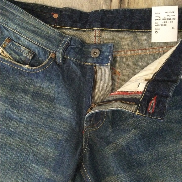 DIESEL Riden Jeans 28/32 Blue Denim Mid-Rise 0010CP - Picture 7 of 16